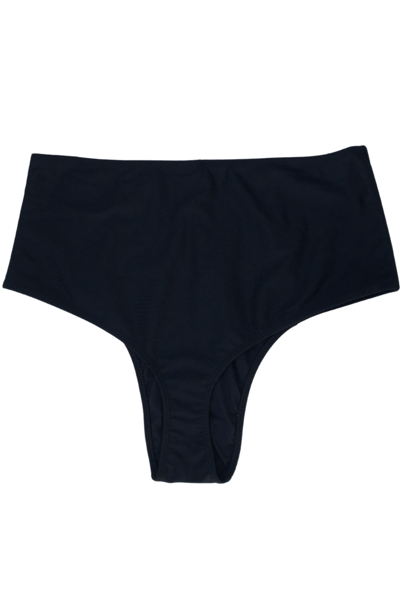Conjunto TRIANGULITO SOFT Black Liso con Bombachas TIRO ALTO