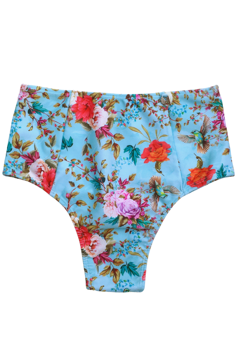 Conjunto ARO Carmela Aqua con Bombacha TIRO ALTO