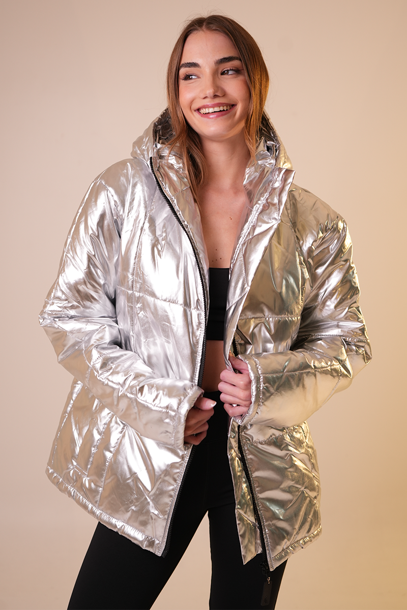 Campera PUFFER Plata