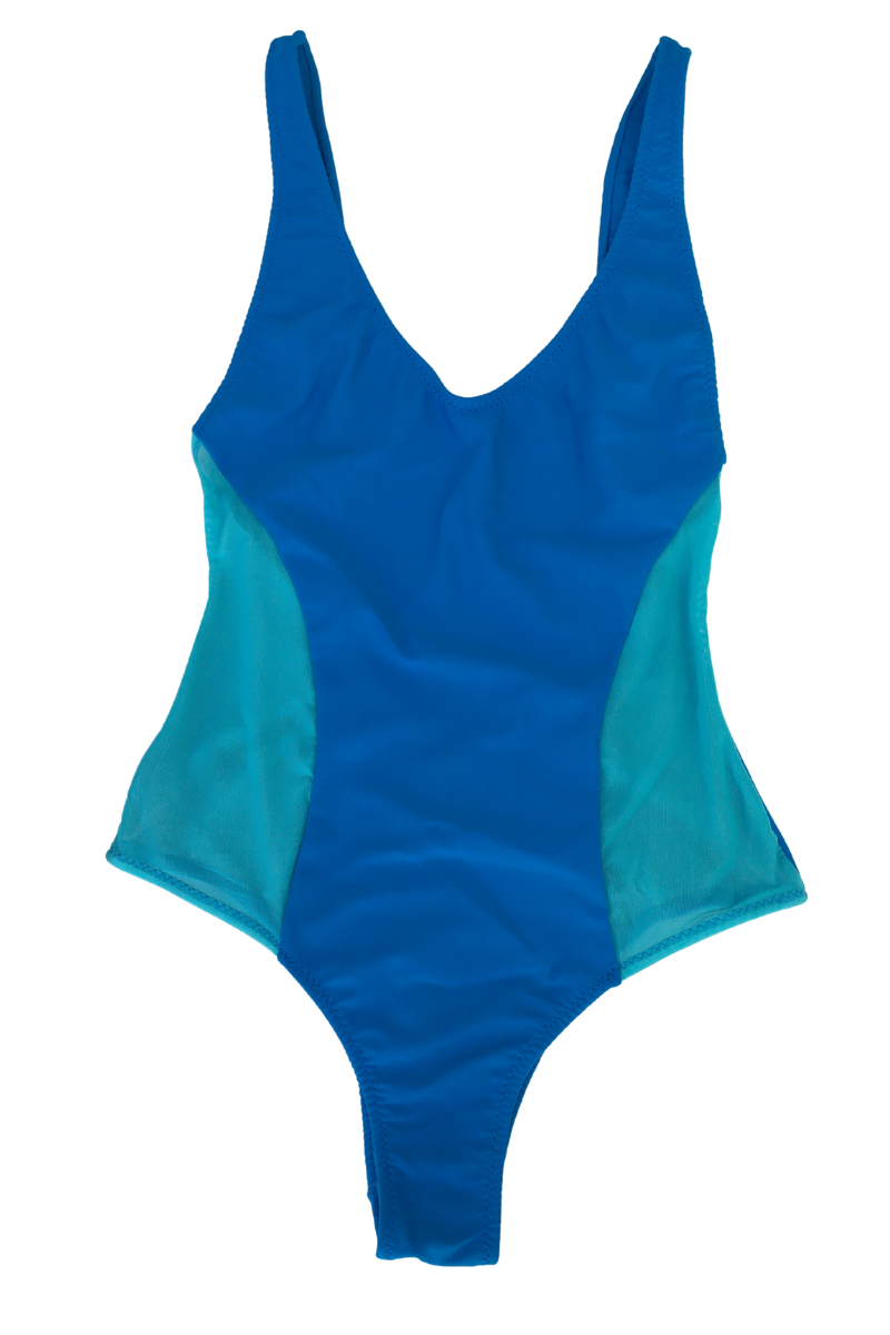 Enteriza SOFI Azul Con Transparencias
