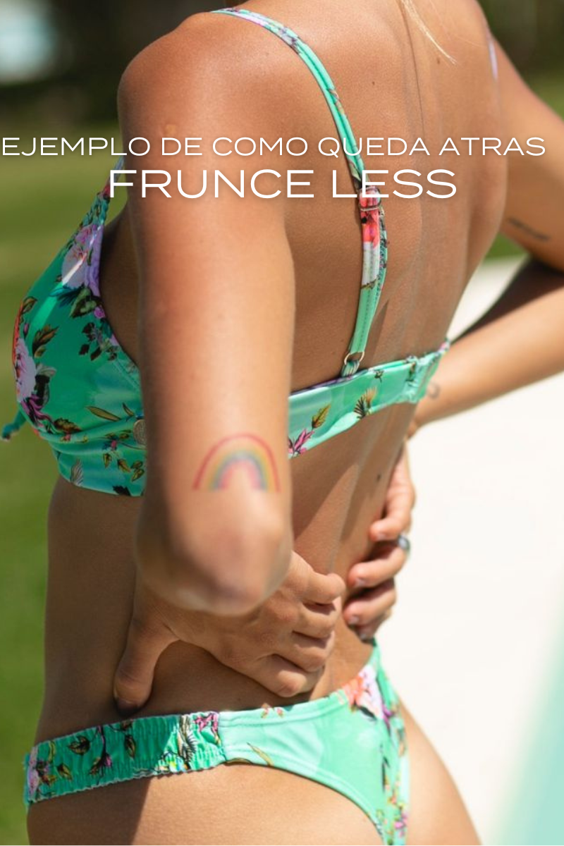 Referencia de calce posterior para modelo frunce colaless (el estampado de esta foto es ilustrativo)