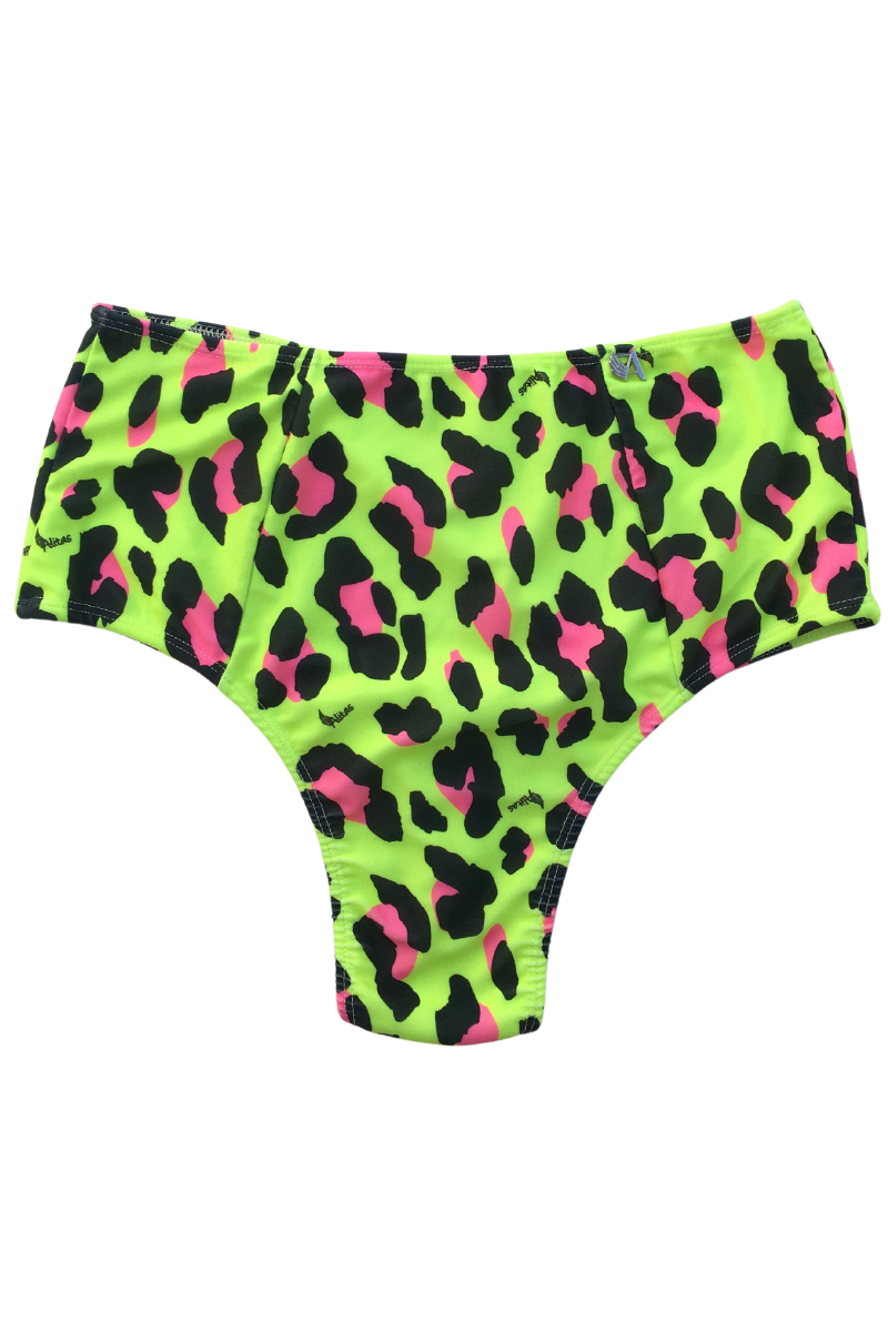 Conjunto TRIANGULITO SOFT Tiger Yellow Pink - Breteles Desmontables con Bombacha TIRO ALTO