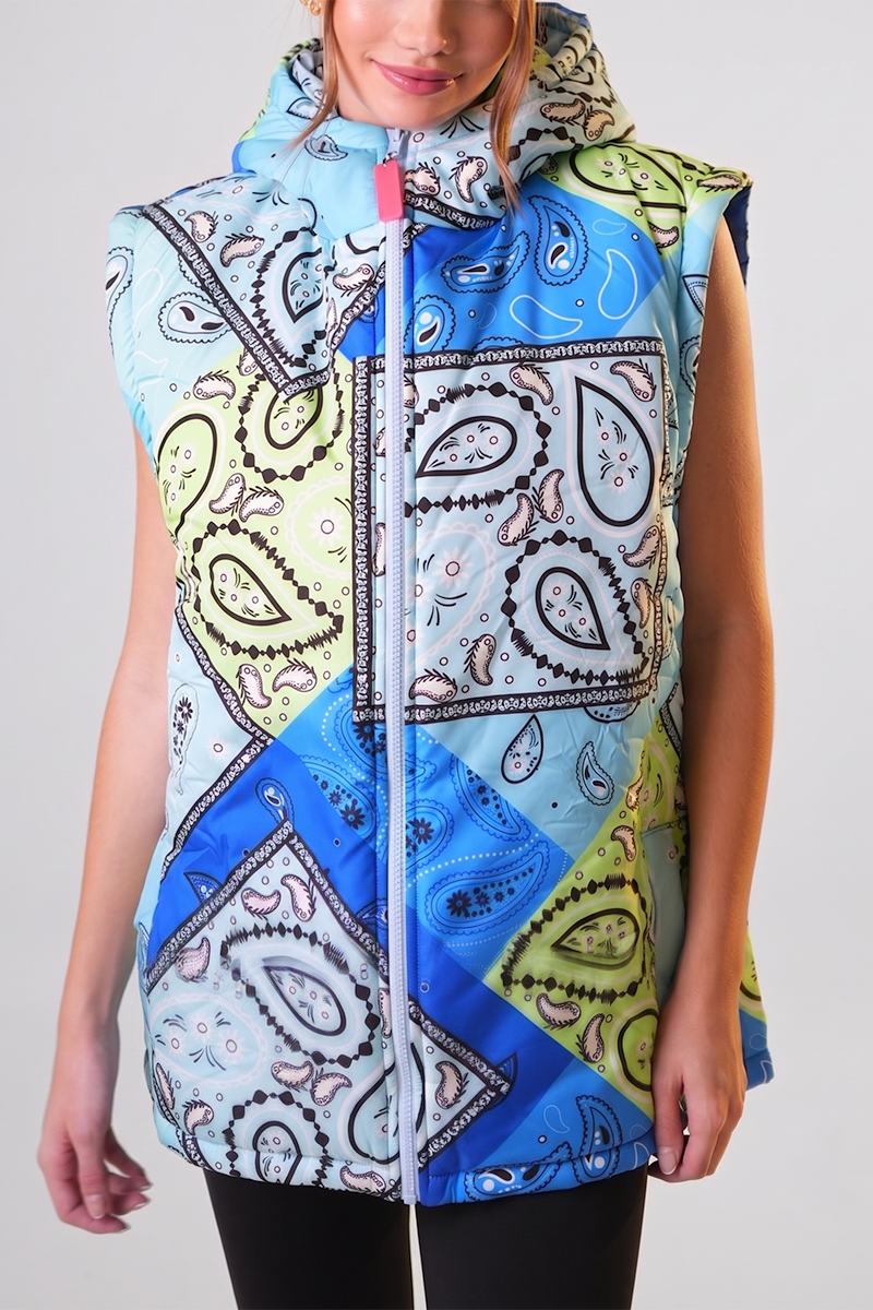 Campera Chaleco PUFFER Hailey Blue