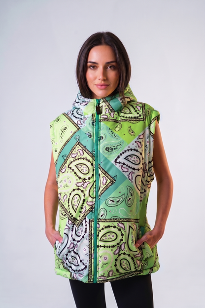 Campera Chaleco PUFFER Hailey Green