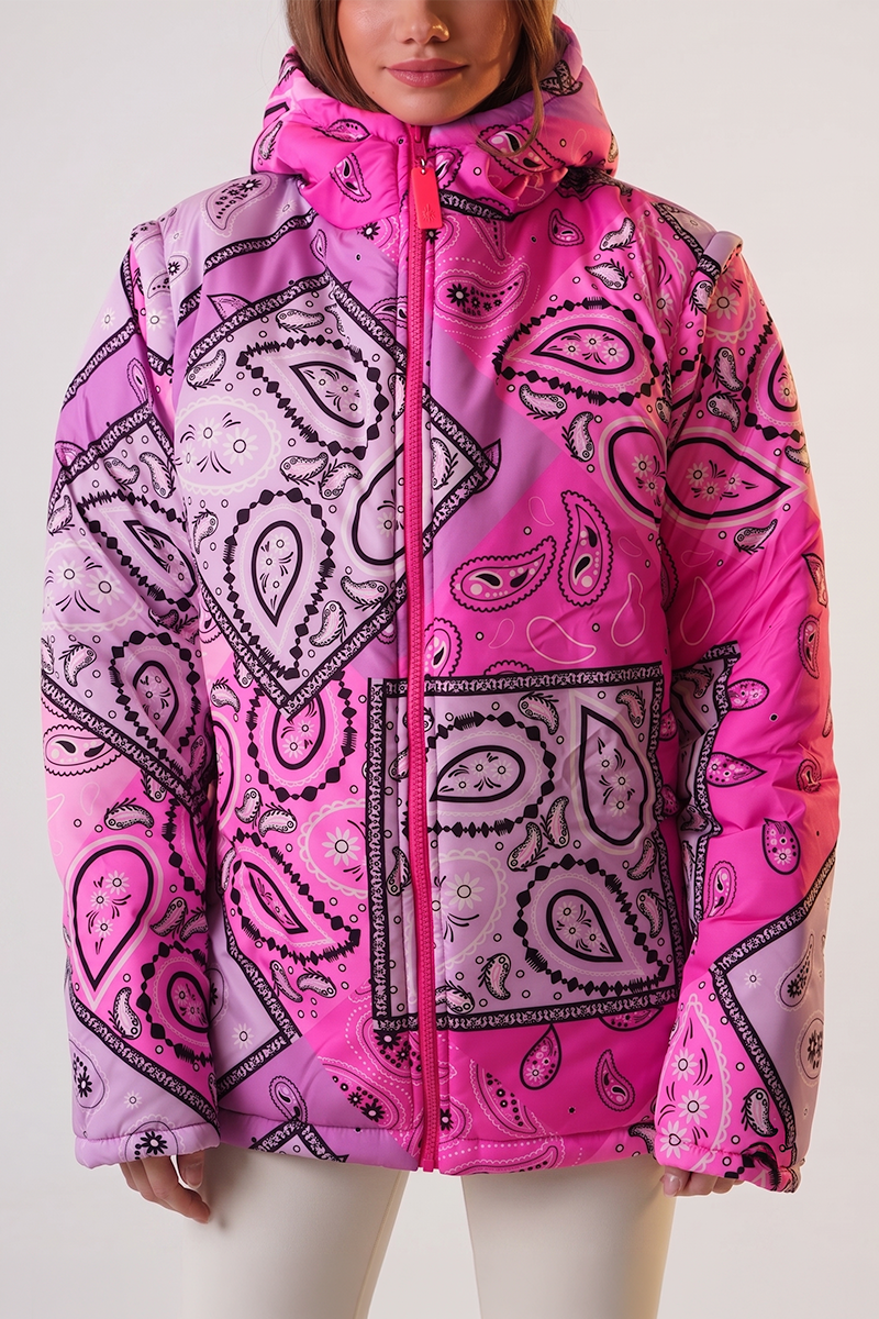 Campera Chaleco PUFFER Hailey Pink