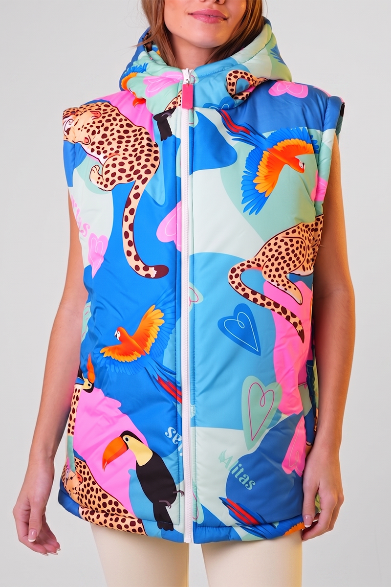 Campera Chaleco PUFFER Tropic