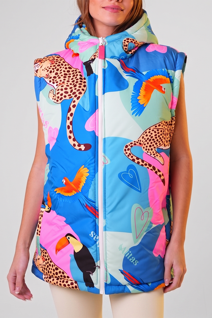 Campera Chaleco PUFFER Tropic