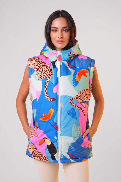 Campera Chaleco PUFFER Tropic