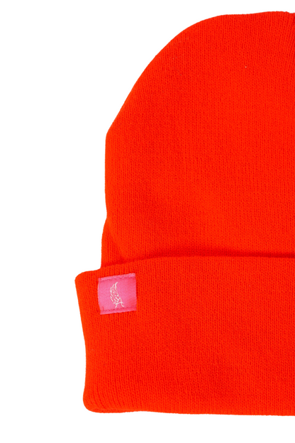 Gorro Alitas Naranja Fluo